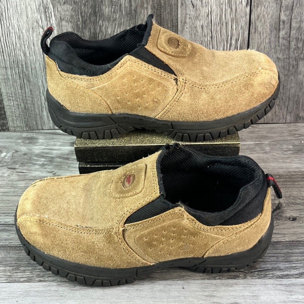 OshKosh Bgosh Andrew Kids Tan Suede Leather Slip On Loafers Size 10 9M2140